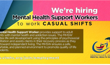 VIMHS is hiring casual mental health support workers