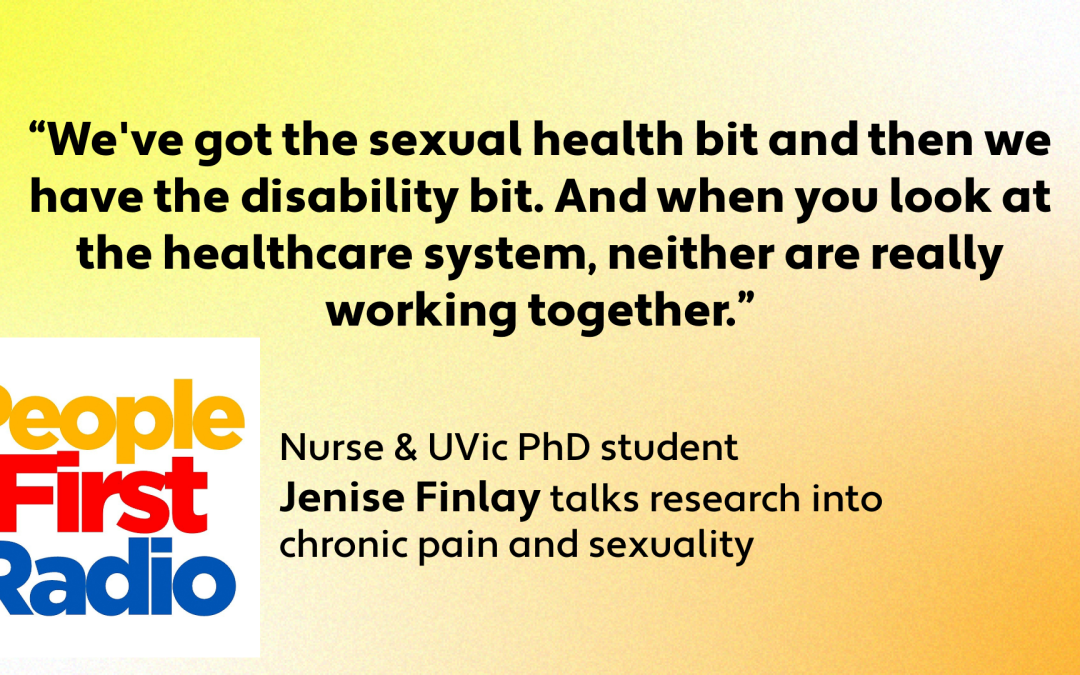 Nurse, UVic PhD student looking at chronic pain and sexuality