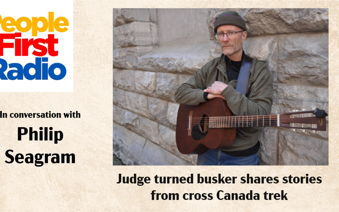 Retired judge turned busker shares stories from cross Canada tour